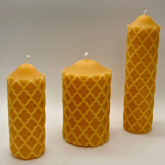 Cathedral Window Pillar Candle